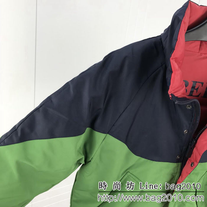 BURBERRY巴寶莉 專櫃同歩 18專櫃限量款 拼色雙面穿羽絨服 秋冬最新款 男款雙面羽絨服 ydi2296